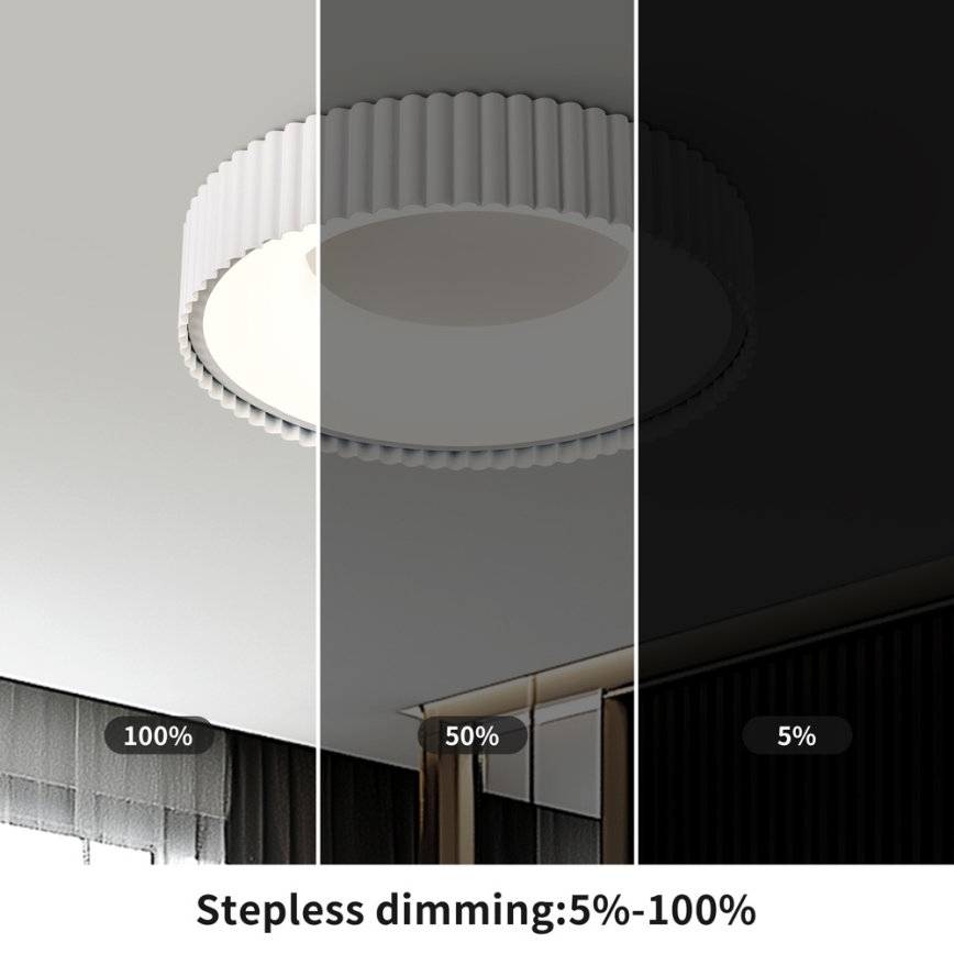 BRILAGI - LED dimmelhető mennyezeti lámpatest FALCON MODERN LED/30W/230V 3000-6000K Ø 40 cm fehér + távirányító