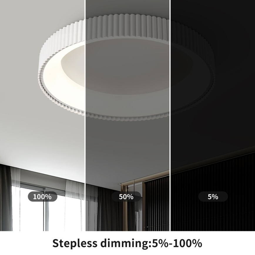 BRILAGI - FALCON MODERN dimmelhető LED mennyezeti lámpatest LED/54W/230V 3000-6000K átm. 60 cm fehér + távirányító