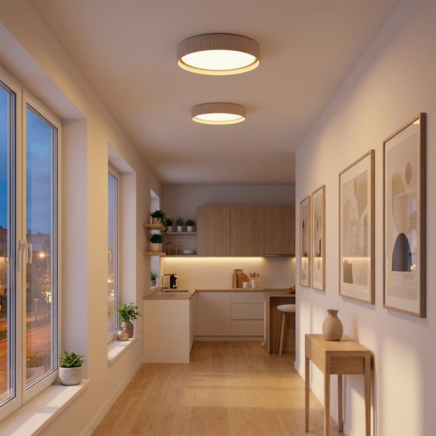 Brilagi - LUCIA dimmelhető LED mennyezeti lámpa LED/48W/230V 3000-6500K, átmérő 41 cm, bézs + távirányító