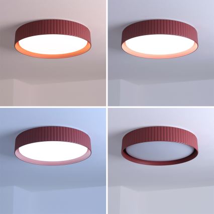 Brilagi - LED fényerőszabályozható mennyezeti lámpa LUCIA LED/48W/230V 3000-6500K átm. 41 cm piros + távirányító