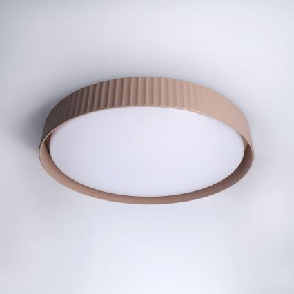 Brilagi - fényerőszabályozható LED mennyezeti lámpa LUCIA LED/60W/230V 3000–6500K Ø59 cm barna + távirányító