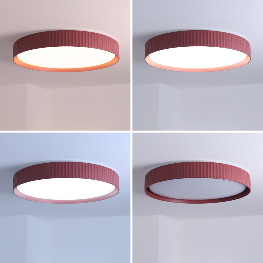 Brilagi - LED dimmelhető mennyezeti lámpa LUCIA LED/60W/230V 3000-6500K átm. 59 cm piros + távirányító