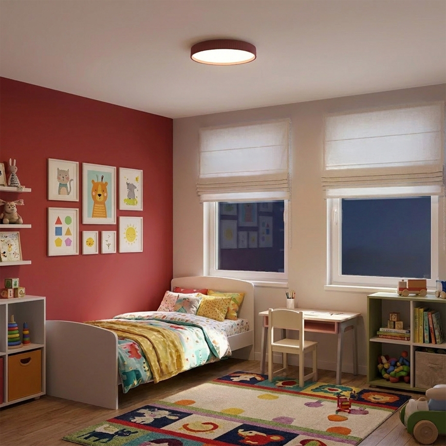 Brilagi - LED dimmelhető mennyezeti lámpa LUCIA LED/60W/230V 3000-6500K átm. 59 cm piros + távirányító