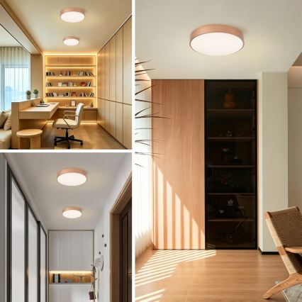 Brilagi - Dimmelhető POOL LED mennyezeti lámpa LED/48W/230V 3000–6000K átm. 40 cm bronz + távirányítóval