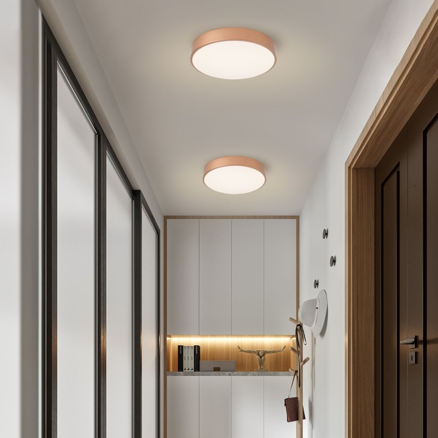 Brilagi - Dimmelhető POOL LED mennyezeti lámpa LED/48W/230V 3000–6000K átm. 40 cm bronz + távirányítóval