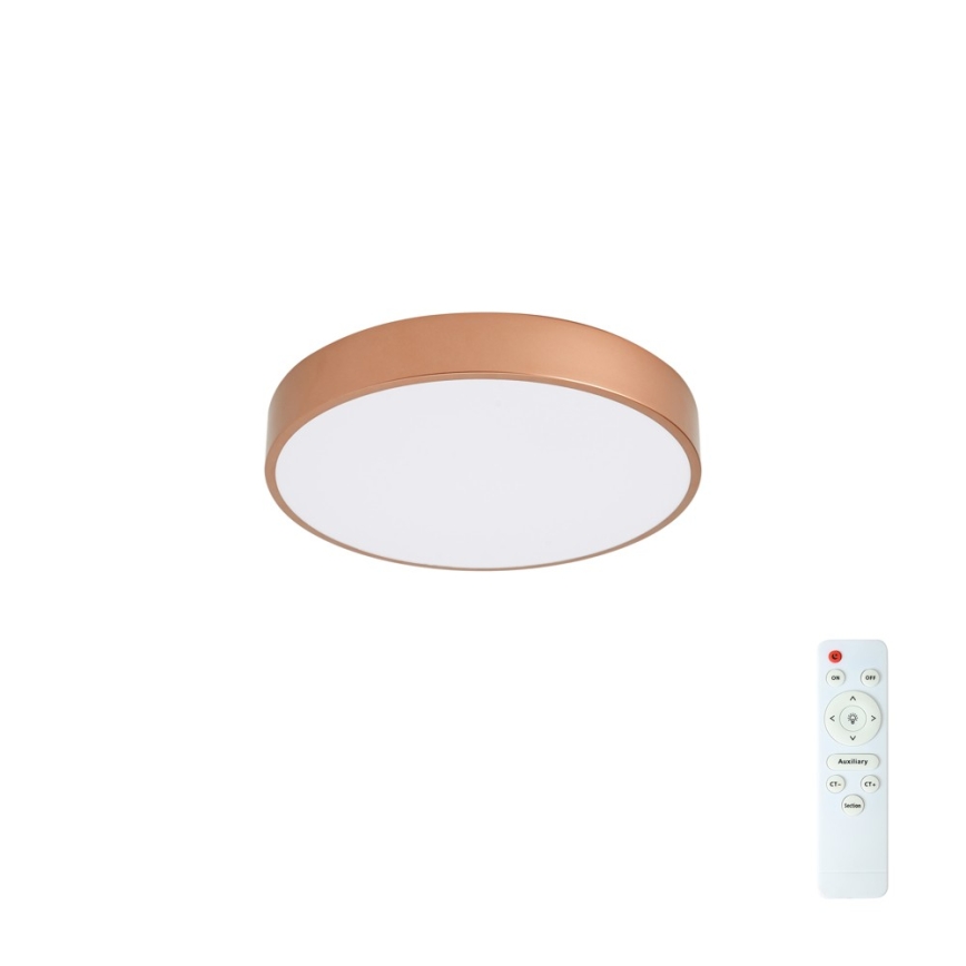 Brilagi - Dimmelhető POOL LED mennyezeti lámpa LED/48W/230V 3000–6000K átm. 40 cm bronz + távirányítóval