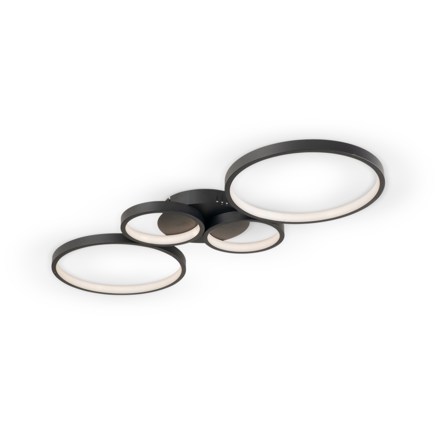 Brilagi - LED dimmelhető mennyezeti lámpatest RINGO LED/34W/230V 3000-6000K 28x78 cm fekete + távirányító