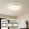 Brilagi - LED fényerőszabályozható mennyezeti lámpa RIVO LED/72W/230V 3000-6000K fehér átm. 50 cm + távirányító