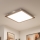 Brilagi - LED fényerőszabályozható mennyezeti lámpa SLIMFRAME WOOD LED/58W/230V 64x64 cm 3000-6000K barna + távirányító