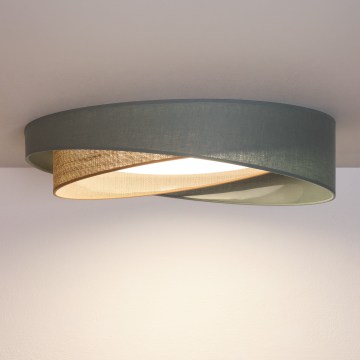 BRILAGI - LED fényerőszabályozható mennyezeti lámpa VELVET TWIST LED/36W/230V 3000-6000K átm. 65 cm Wi-Fi Tuya Beacon zöld/bézs + távirányító