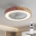 Brilagi - LED fényerőszabályozható mennyezeti lámpa ventilátorral LED/38W/230V 3000-6500K 3000-6500K átm. 50 cm rózsaszín/tölgy + távirányítóval