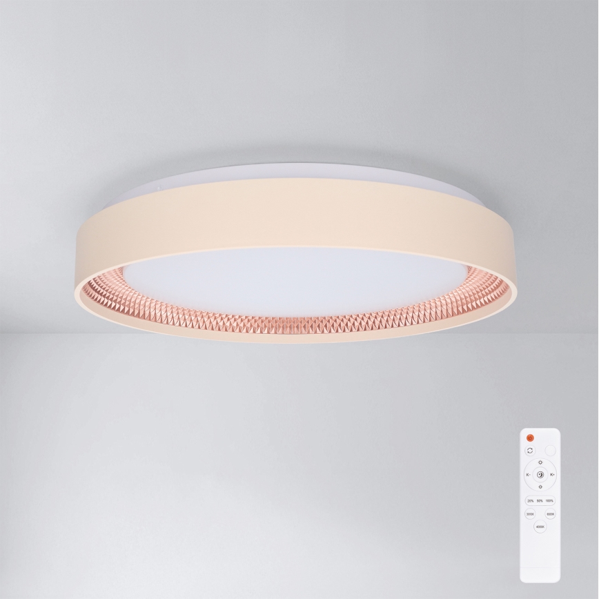 Brilagi - LED Dimmelhető mennyezeti lámpatest WALDO LED/48W/230V 3000-6500K átm. 40 cm bézs/arany + távirányító