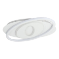 Brilagi - LED fényerőszabályozható mennyezeti lámpatest IRIS LED/78W/230V 3000-6000K 37x49 cm fehér + távirányító