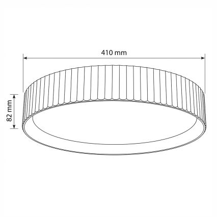 Brilagi - LED fényerőszabályozható mennyezeti lámpa LUCIA LED/48W/230V 3000-6500K átm. 41 cm fehér + távirányító