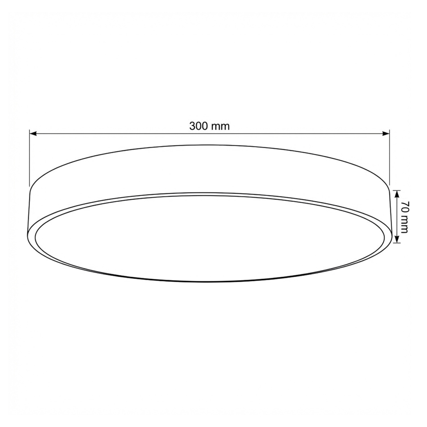 Brilagi - POOL LED/36W/230V dimmelhető mennyezeti lámpatest 3000-6000K, Ø 30 cm, bézs + távirányítóval