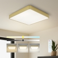 Brilagi - LED fényerőszabályozható mennyezeti lámpatest POOL SQUARE LED/48W/230V 3000-6000K 50x50 cm aranyszínű + távirányító