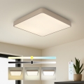 Brilagi - LED fényerőszabályozható mennyezeti lámpatest POOL SQUARE LED/48W/230V 3000-6000K 50x50 cm bézs + távirányító