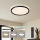 Brilagi - LED fényerőszabályozható mennyezeti lámpatest RIVO LED/72W/230V 3000-6000K fekete átm. 50 cm + távirányítóval