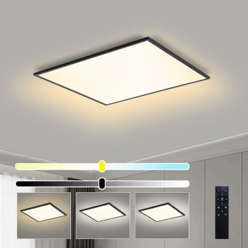 Brilagi - LED fényerőszabályozható mennyezeti lámpatest SLIMFRAME LED/58W/230V 60x60 cm 3000-6000K fekete + távirányító