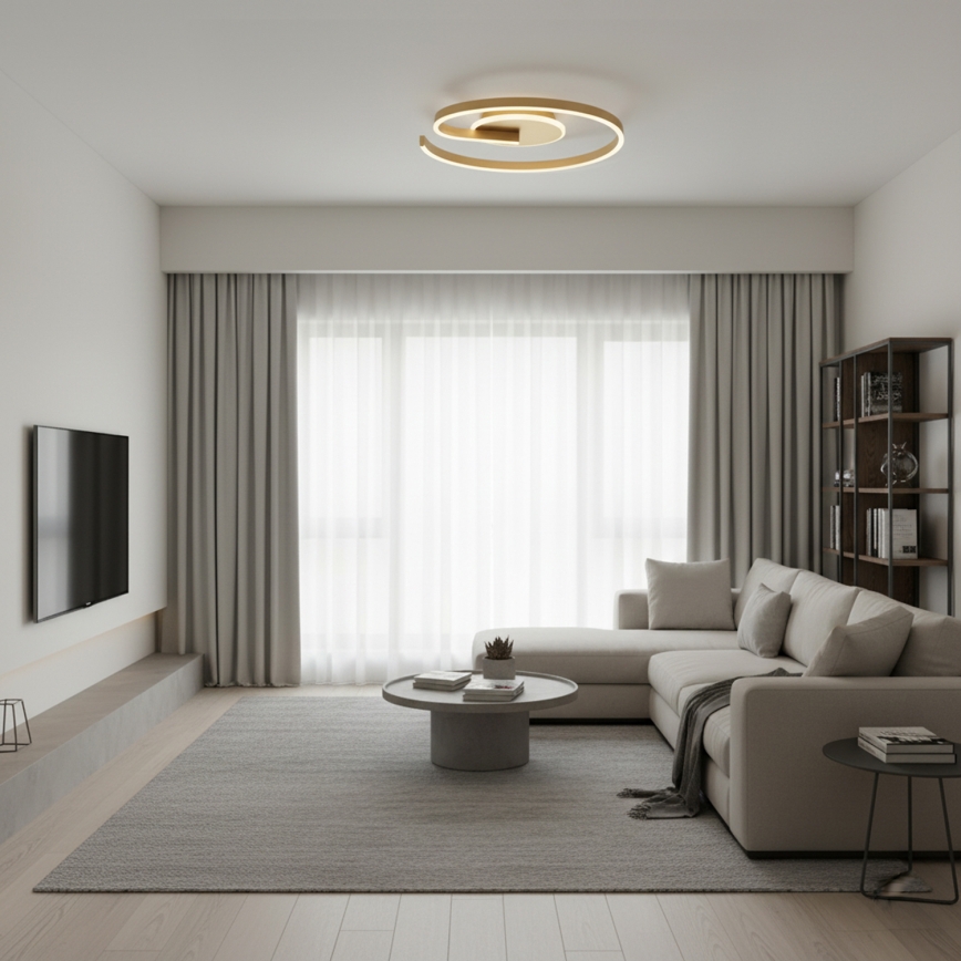 Brilagi - SPIRAL dimmelhető LED mennyezeti lámpatest 56W/230V Ø 50 cm 3000/4000/6000K + távirányító