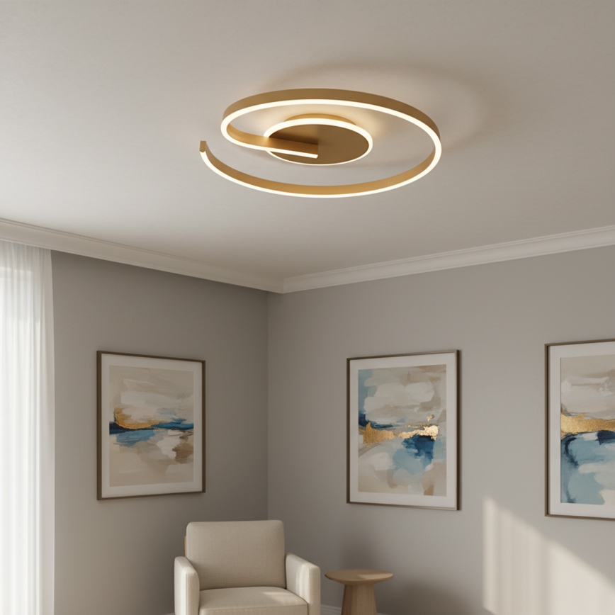 Brilagi - SPIRAL dimmelhető LED mennyezeti lámpatest 56W/230V Ø 50 cm 3000/4000/6000K + távirányító