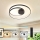 Brilagi - LED fényerőszabályozható mennyezeti lámpatest TWISTER LED/48W/230V 3000–6000K Ø 50 cm fekete + távirányító