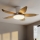 Brilagi - LED fényerőszabályozható mennyezeti ventilátor LED/32W/230V 95 cm fehér/barna + távirányító