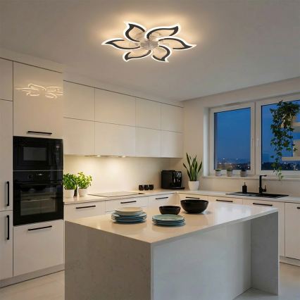 Brilagi - LED, fényerőszabályozható mennyezeti ventilátor, 34 W, 230 V, 3000–6500 K, Ø 83 cm, fekete, távirányítóval