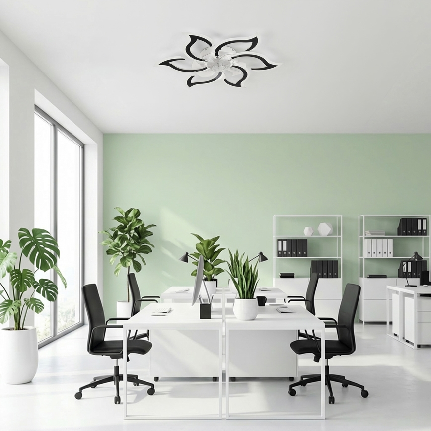 Brilagi - LED, fényerőszabályozható mennyezeti ventilátor, 34 W, 230 V, 3000–6500 K, Ø 83 cm, fekete, távirányítóval