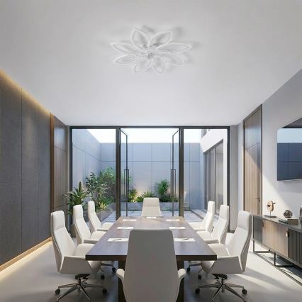 Brilagi - LED Dimmelhető mennyezeti ventilátor LED/43W/230V 3000-6500K átm. 90 cm fehér + távirányító