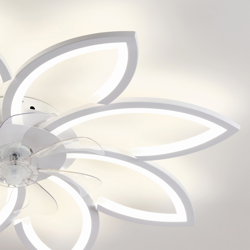 Brilagi - LED Dimmelhető mennyezeti ventilátor LED/43W/230V 3000-6500K átm. 90 cm fehér + távirányító