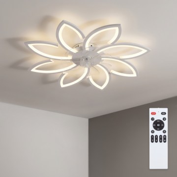 Brilagi - LED fényerőszabályozható mennyezeti ventilátor LED/43W/230V átm. 90 cm fehér + távirányítóval