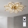 Brilagi - LED fényerőszabályozható mennyezeti ventilátor LED/43W/230V, átmérő 90 cm, arany + távirányító