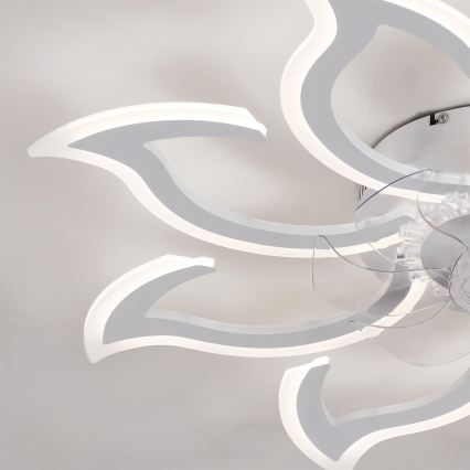 Brilagi - Dimmelhető LED mennyezeti ventilátor LED/44W/230V 3000-6500K átm. 90 cm fehér + távirányító