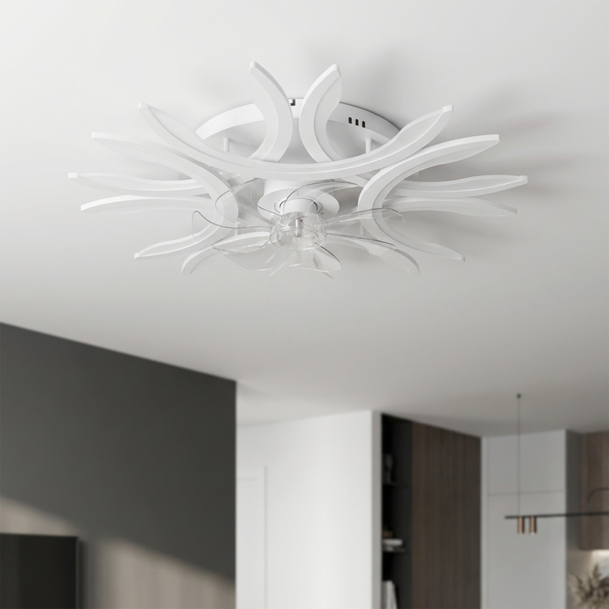 Brilagi - LED-dimmelhető mennyezeti ventilátor LED/70W/230V Ø 76 cm fehér + távirányító
