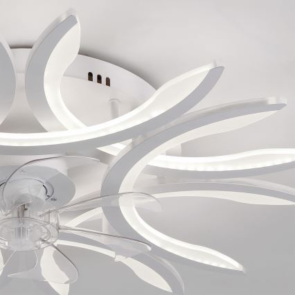 Brilagi - LED-dimmelhető mennyezeti ventilátor LED/70W/230V Ø 76 cm fehér + távirányító