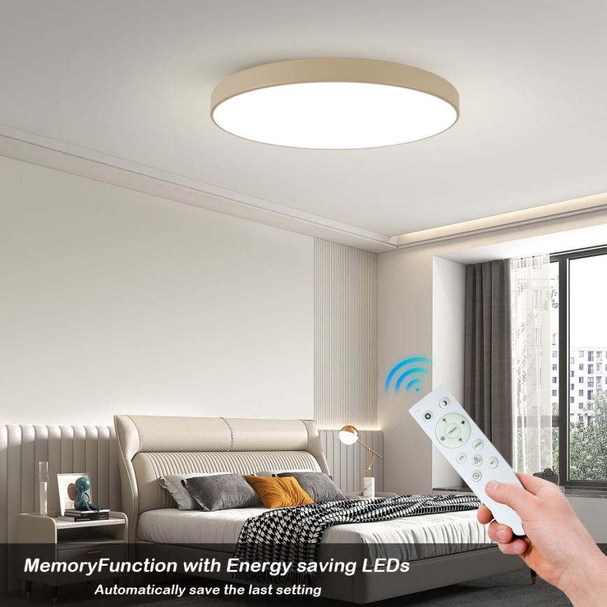 Brilagi - POOL SMART dimmelhető LED mennyezeti lámpatest LED/128W/230V 3000-6000K 100 cm bézs Wi‑Fi Tuya + távirányító