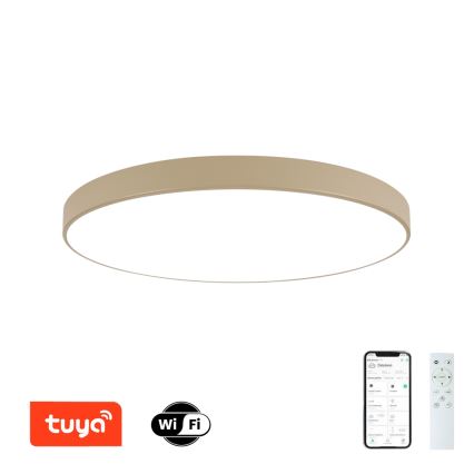 Brilagi - POOL SMART dimmelhető LED mennyezeti lámpatest LED/128W/230V 3000-6000K 100 cm bézs Wi‑Fi Tuya + távirányító