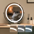 BRILAGI - LED fényerőszabályozható sminktükör CALIFORNIA LED/17W/230V 3000/4000/6500K átmérő 42 cm fekete