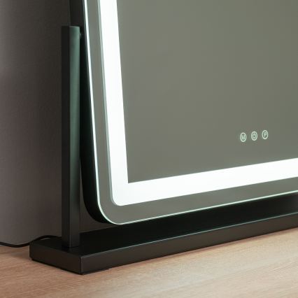 BRILAGI - Dimmelhető LED sminktükör CALIFORNIA LED/25W/230V 3000/4000/6500K 55x44 cm fekete