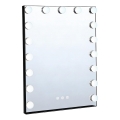 Brilagi - LED fényerőszabályozható sminktükör HOLLYWOOD LED/15W/230V 3000/4000/6500K 55x70 cm fekete