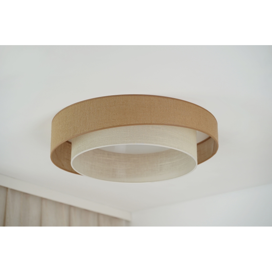 Brilagi - LED dimmelhető mennyezeti lámpa SHINE LED/24W/230V átm. 60 cm 3000/4000/6500K bézs/krém + távirányító