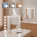 BRILAGI - LED fényerőszabályzós sminktükör HOLLYWOOD LED/15W/230V CCT + 2x USB 60x50 cm fehér