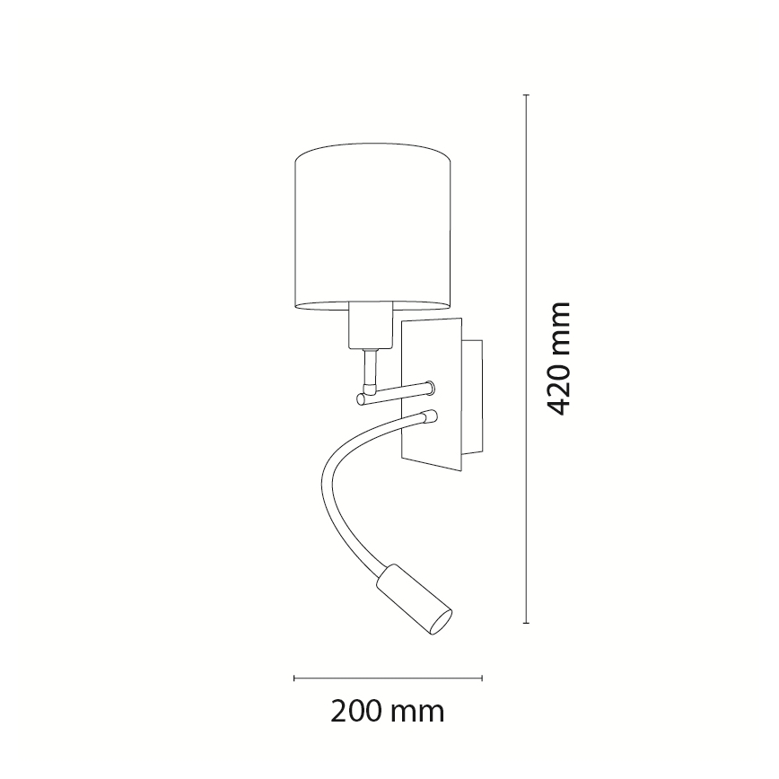 Brilagi - LED-es gyerek rugalmas fali lámpa BOBO 1xE27/25W/230V + LED/3W matt króm/krémszínű/nyuszik