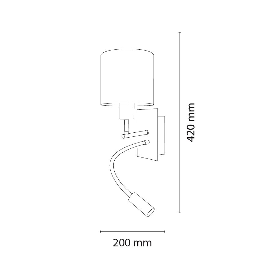 Brilagi - LED gyermek hajlítható fali lámpa BOBO 1xE27/25W/230V + LED/3W matt króm/fehér/rózsaszín/tündéres