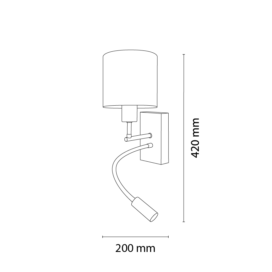 Brilagi - LED állítható gyerekszobai fali lámpa BOBO WOOD 1xE27/25W/230V + LED/3W tölgy/fekete/fehér/mackók