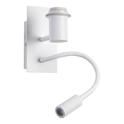 Brilagi - LED flexibilis fali lámpa NUBILA 1xE27/25W/230V + LED/3W fehér/sárga