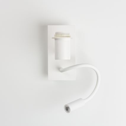Brilagi - NUBILA LED flexibilis fali lámpa 1xE27/25W/230V + LED/3W fehér/narancs
