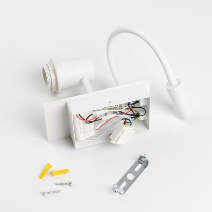 Brilagi - NUBILA LED flexibilis fali lámpa 1xE27/25W/230V + LED/3W fehér/narancs