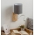 Brilagi - LED flexibilis fali lámpa NUBILA WOOD 1xE27/25W/230V + LED/3W tölgy/fehér/világosszürke